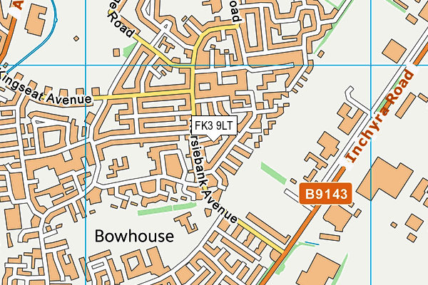 FK3 9LT map - OS VectorMap District (Ordnance Survey)