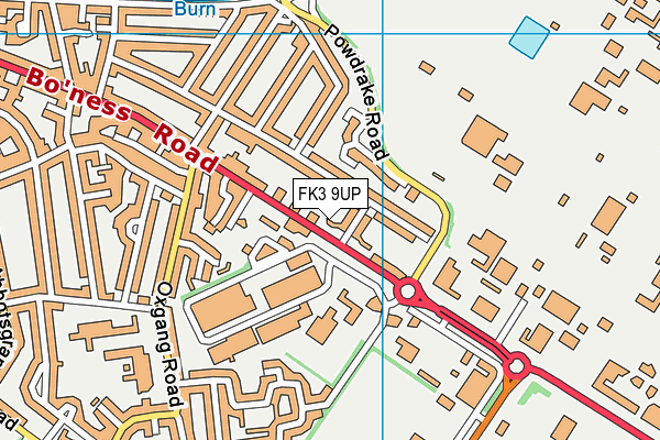 FK3 9UP map - OS VectorMap District (Ordnance Survey)