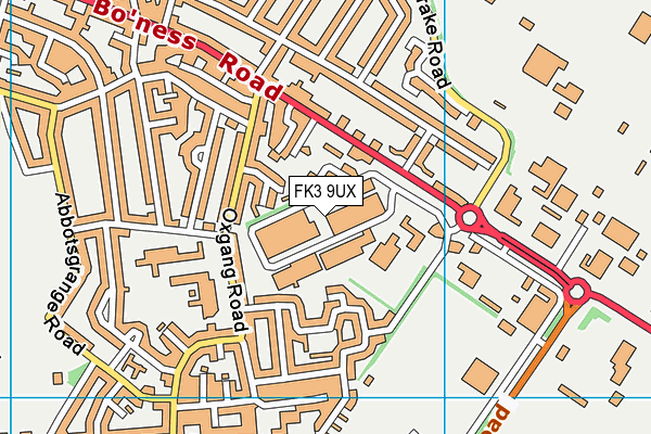 FK3 9UX map - OS VectorMap District (Ordnance Survey)