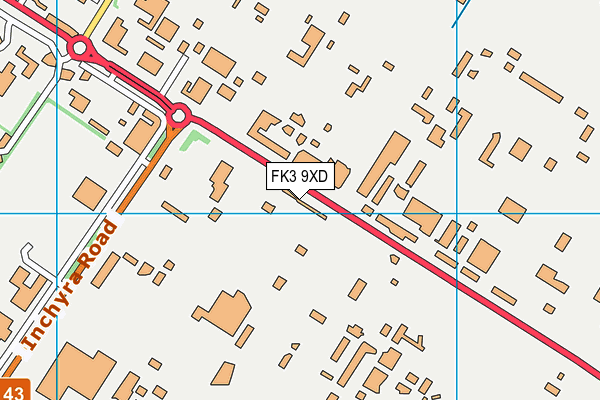 FK3 9XD map - OS VectorMap District (Ordnance Survey)