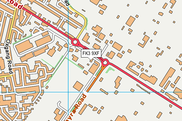 FK3 9XF map - OS VectorMap District (Ordnance Survey)