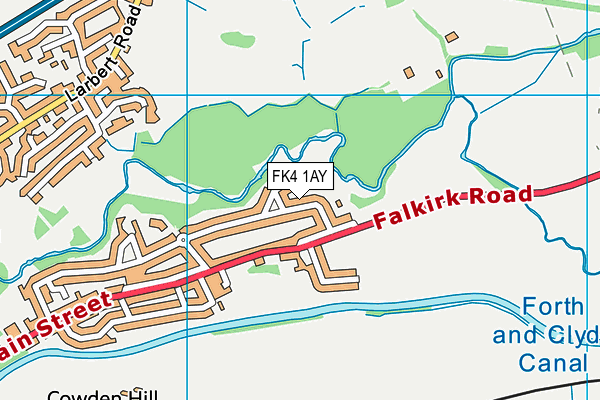 FK4 1AY map - OS VectorMap District (Ordnance Survey)