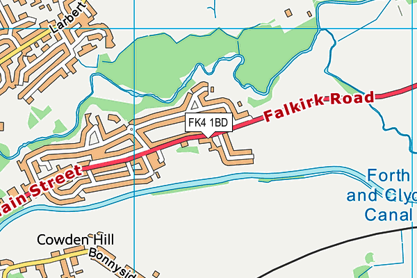 FK4 1BD map - OS VectorMap District (Ordnance Survey)