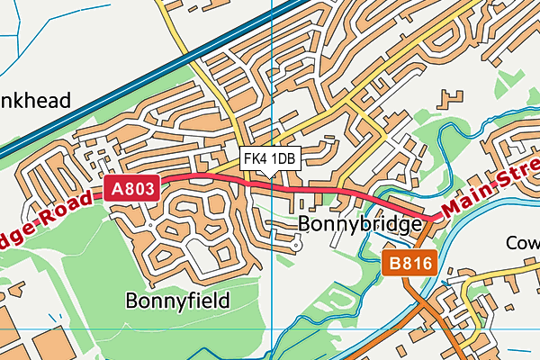 FK4 1DB map - OS VectorMap District (Ordnance Survey)