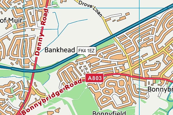 FK4 1EZ map - OS VectorMap District (Ordnance Survey)