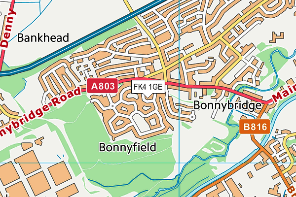 FK4 1GE map - OS VectorMap District (Ordnance Survey)