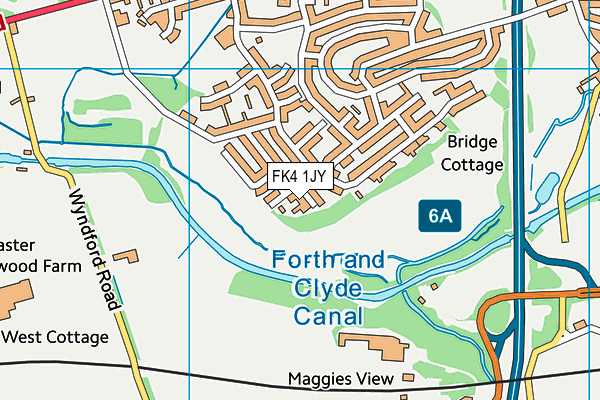 FK4 1JY map - OS VectorMap District (Ordnance Survey)