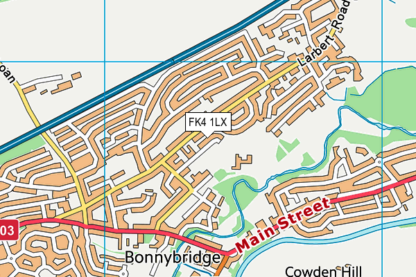FK4 1LX map - OS VectorMap District (Ordnance Survey)