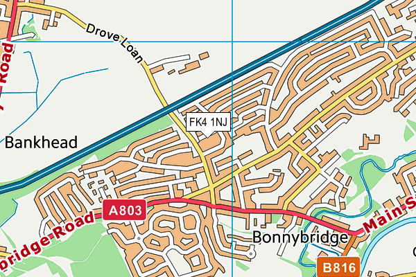 FK4 1NJ map - OS VectorMap District (Ordnance Survey)