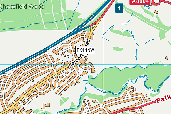 FK4 1NW map - OS VectorMap District (Ordnance Survey)
