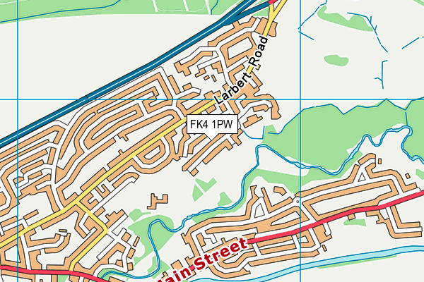 FK4 1PW map - OS VectorMap District (Ordnance Survey)