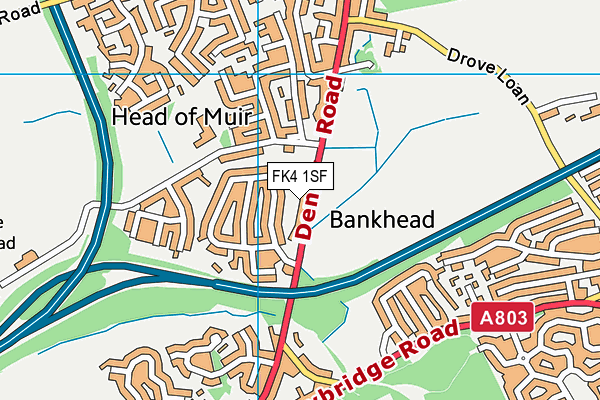 FK4 1SF map - OS VectorMap District (Ordnance Survey)