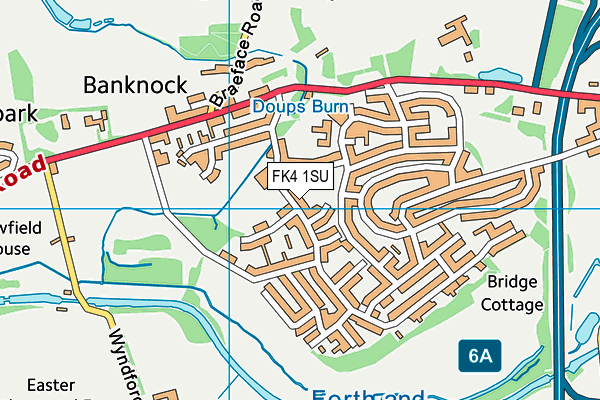 FK4 1SU map - OS VectorMap District (Ordnance Survey)