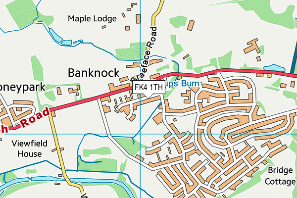 FK4 1TH map - OS VectorMap District (Ordnance Survey)