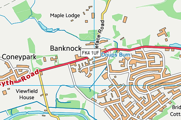 Map of BANKNOCK SERVICE STATION RETAIL LTD at district scale