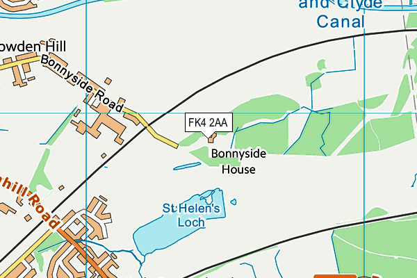FK4 2AA map - OS VectorMap District (Ordnance Survey)