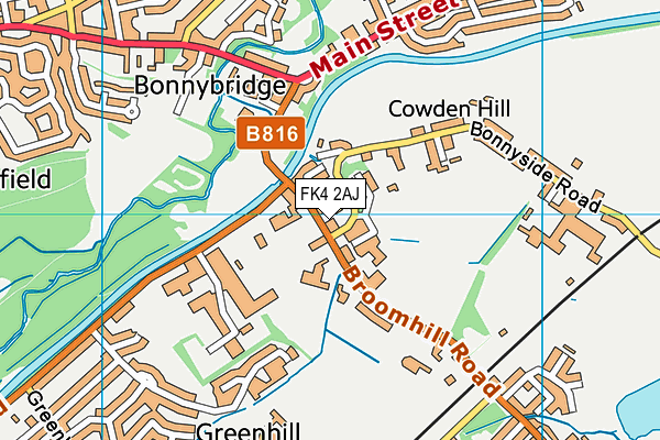 FK4 2AJ map - OS VectorMap District (Ordnance Survey)