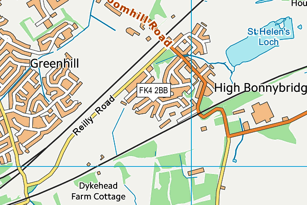 FK4 2BB map - OS VectorMap District (Ordnance Survey)