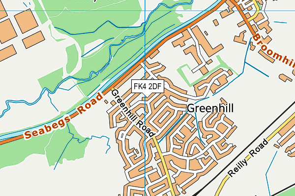 FK4 2DF map - OS VectorMap District (Ordnance Survey)