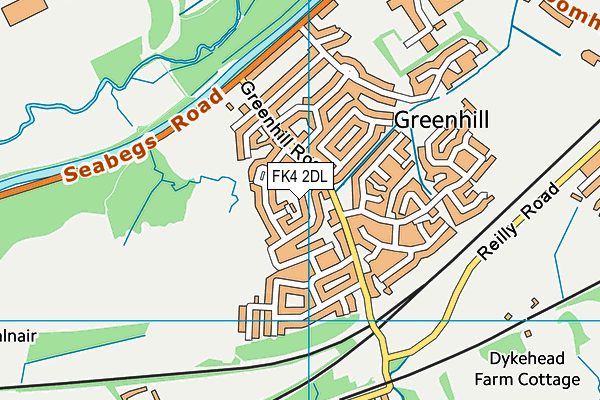 FK4 2DL map - OS VectorMap District (Ordnance Survey)