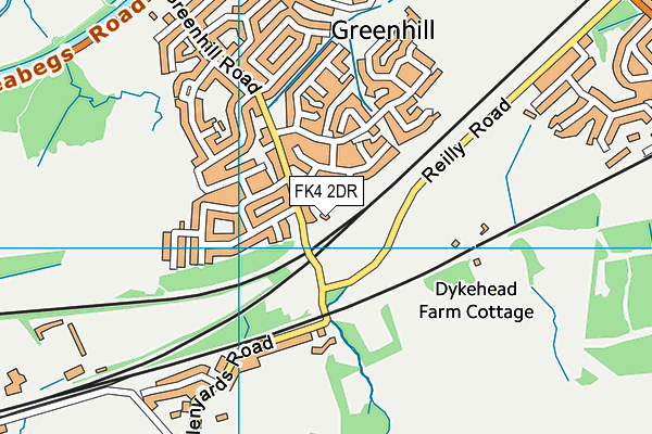 FK4 2DR map - OS VectorMap District (Ordnance Survey)