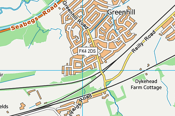 FK4 2DS map - OS VectorMap District (Ordnance Survey)