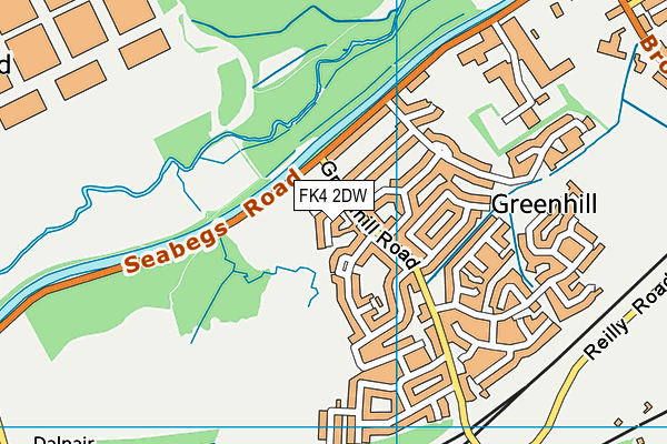 FK4 2DW map - OS VectorMap District (Ordnance Survey)