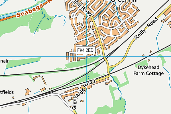 FK4 2ED map - OS VectorMap District (Ordnance Survey)