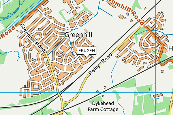 FK4 2FH map - OS VectorMap District (Ordnance Survey)