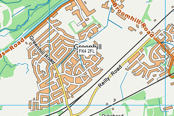 FK4 2FL map - OS VectorMap District (Ordnance Survey)