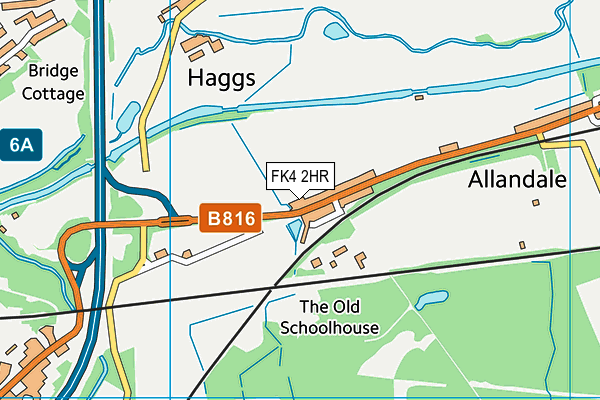 FK4 2HR map - OS VectorMap District (Ordnance Survey)