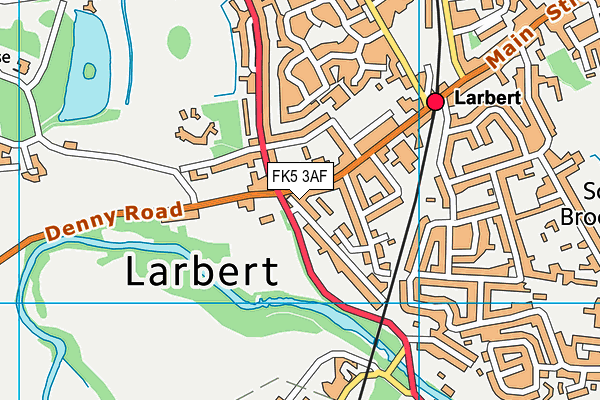 FK5 3AF map - OS VectorMap District (Ordnance Survey)