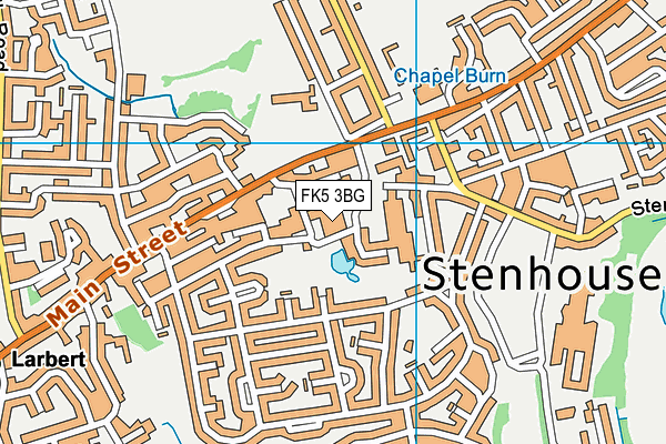 FK5 3BG map - OS VectorMap District (Ordnance Survey)