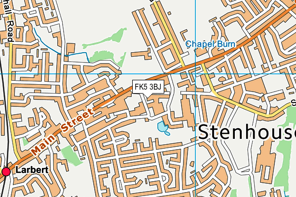FK5 3BJ map - OS VectorMap District (Ordnance Survey)