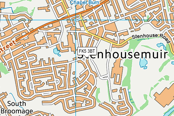 FK5 3BT map - OS VectorMap District (Ordnance Survey)