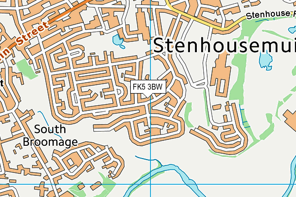 FK5 3BW map - OS VectorMap District (Ordnance Survey)