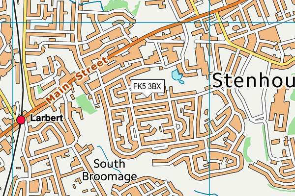 FK5 3BX map - OS VectorMap District (Ordnance Survey)