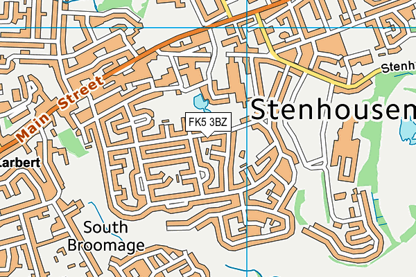 FK5 3BZ map - OS VectorMap District (Ordnance Survey)