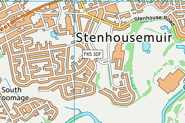 FK5 3DF map - OS VectorMap District (Ordnance Survey)