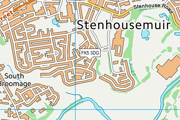 FK5 3DG map - OS VectorMap District (Ordnance Survey)