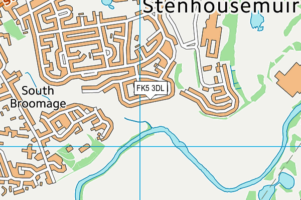 FK5 3DL map - OS VectorMap District (Ordnance Survey)