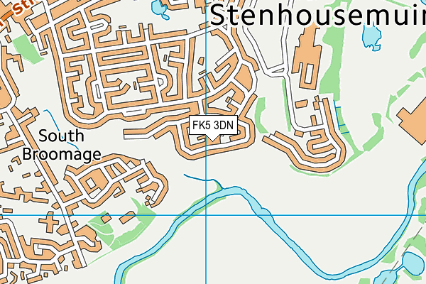 FK5 3DN map - OS VectorMap District (Ordnance Survey)
