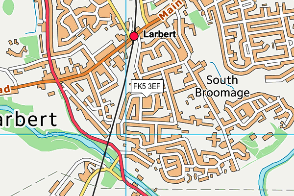 FK5 3EF map - OS VectorMap District (Ordnance Survey)