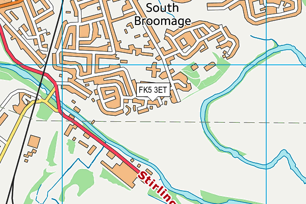 FK5 3ET map - OS VectorMap District (Ordnance Survey)