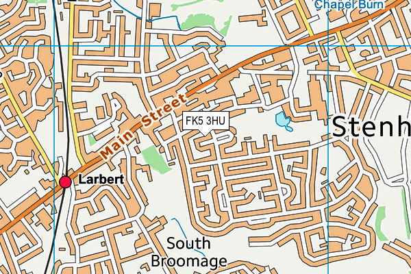 FK5 3HU map - OS VectorMap District (Ordnance Survey)