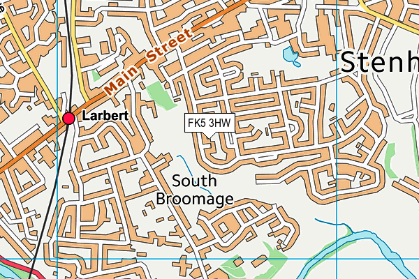FK5 3HW map - OS VectorMap District (Ordnance Survey)