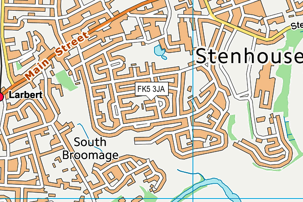 FK5 3JA map - OS VectorMap District (Ordnance Survey)