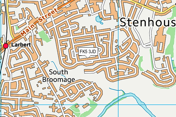 FK5 3JD map - OS VectorMap District (Ordnance Survey)