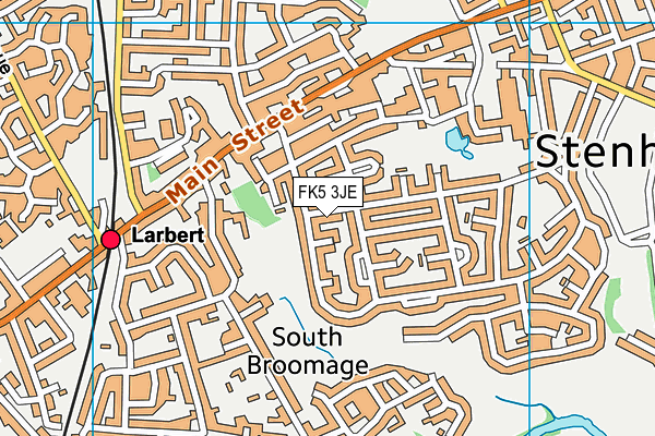 FK5 3JE map - OS VectorMap District (Ordnance Survey)