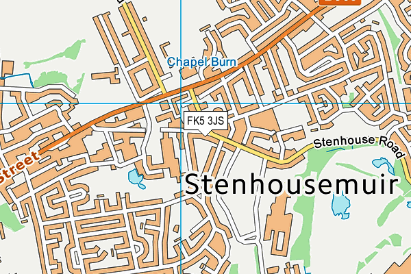 FK5 3JS map - OS VectorMap District (Ordnance Survey)